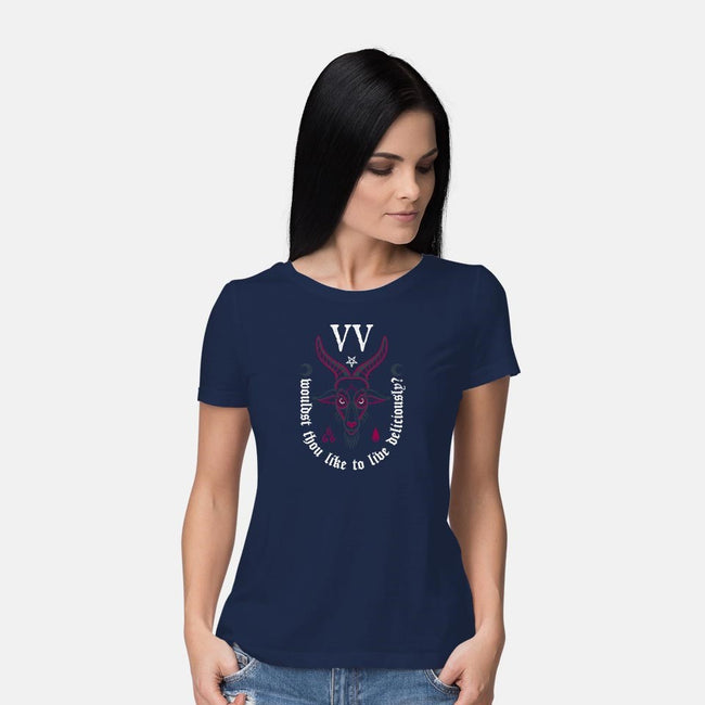 Deliciously?-womens basic tee-Nemons