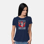 Santa Claws-womens basic tee-NemiMakeit