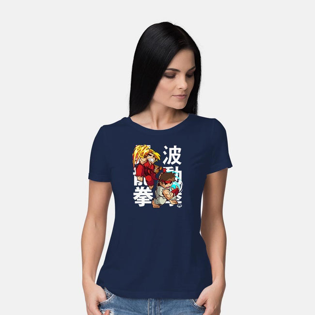 Mini Fighters-womens basic tee-mankeeboi