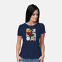 Mini Fighters-womens basic tee-mankeeboi