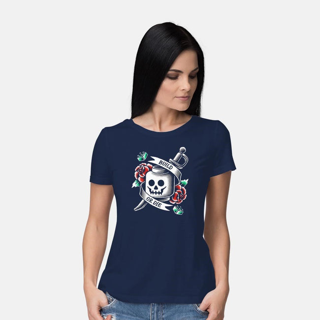 Build or Die-womens basic tee-BWdesigns