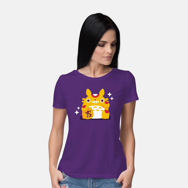 My Neighbor Maneki-Neko-womens basic tee-daria rhodes