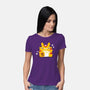 My Neighbor Maneki-Neko-womens basic tee-daria rhodes