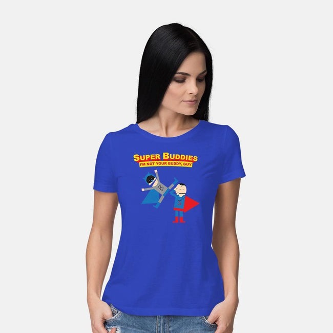 Super Buddies-womens basic tee-zombiemedia