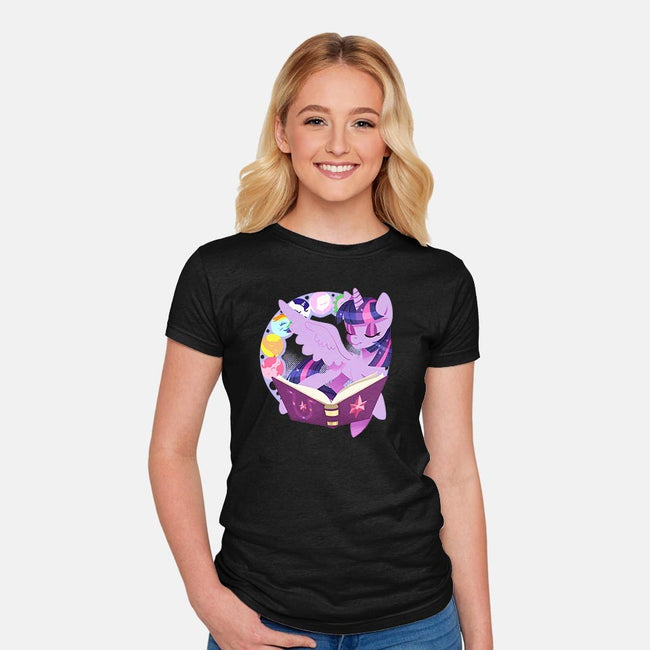 In Our Book-womens fitted tee-thedicegoddess