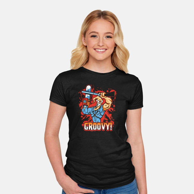 Earthworm Ash-womens fitted tee-harebrained