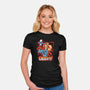 Earthworm Ash-womens fitted tee-harebrained