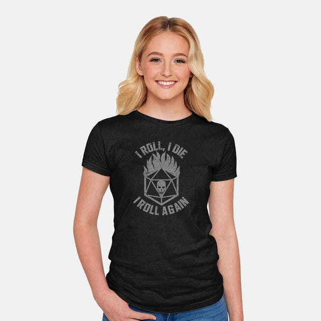 I Roll Again-womens fitted tee-flying piggie designs