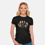 Dark Meowgic-womens fitted tee-yumie