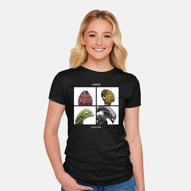 Xeno Days-womens fitted tee-boltfromtheblue