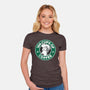 100 Cups of Coffee-womens fitted tee-Barbadifuoco