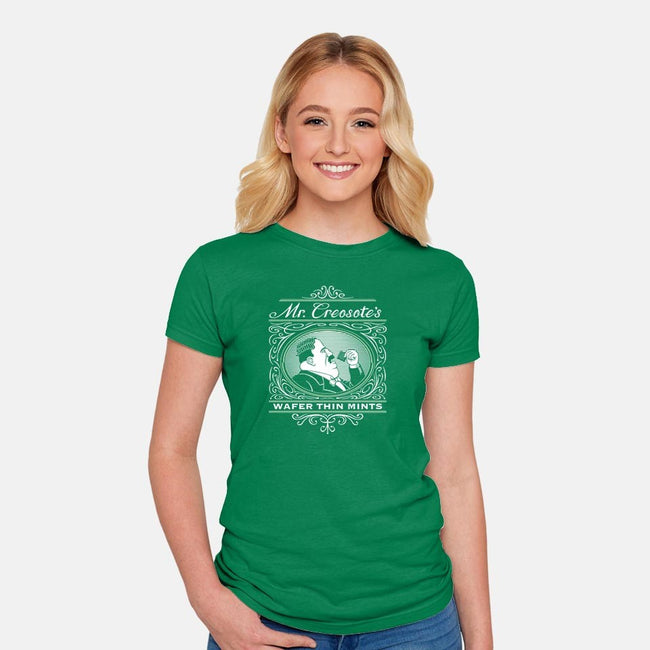 Wafer Thin Mints-womens fitted tee-doodledojo