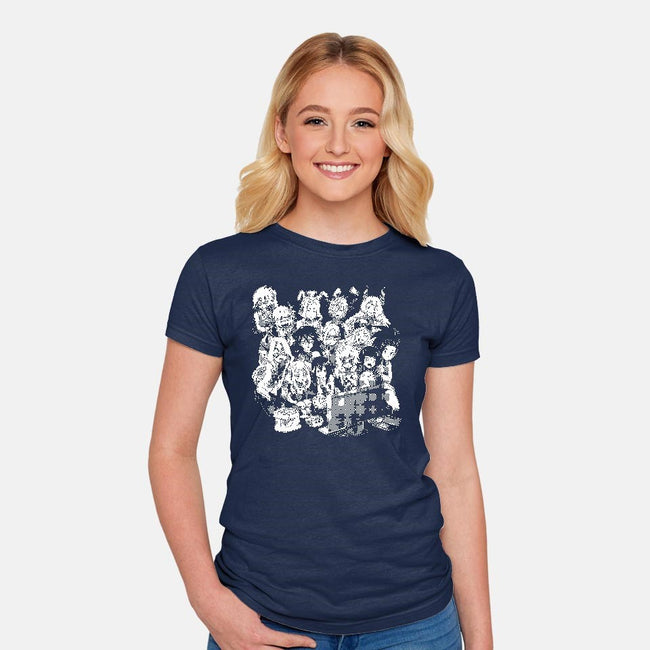 Hero Night F-womens fitted tee-Coinbox Tees