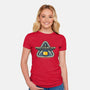 SPACESHIP!-womens fitted tee-chocopants