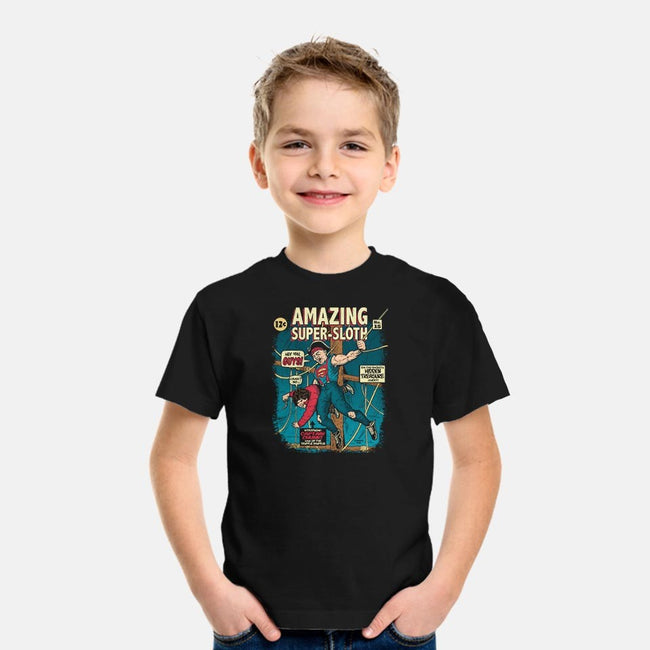 Amazing Super Sloth-youth basic tee-DonovanAlex