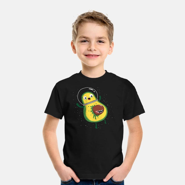 Alien Avocado-youth basic tee-DinoMike