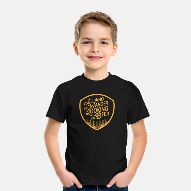 All Who Wander are Looking for Beer-youth basic tee-beerisok