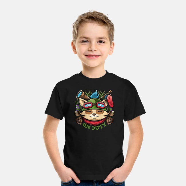 Teemo On Duty-youth basic tee-Bamboota