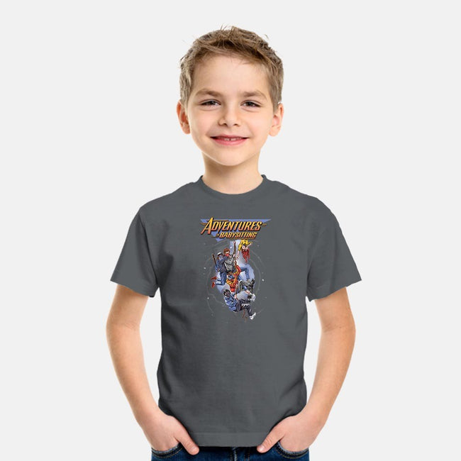 Steve's Adventure in Babysitting-youth basic tee-jlaser