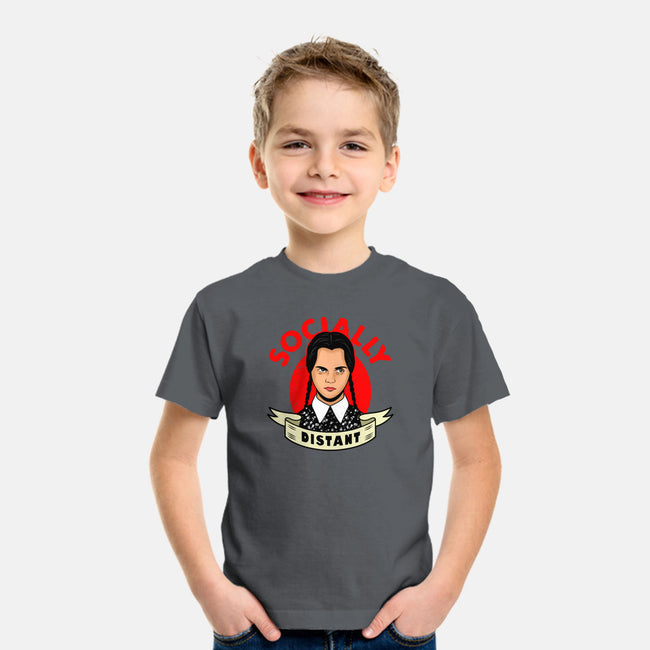 Socially Distant Girl-youth basic tee-Boggs Nicolas