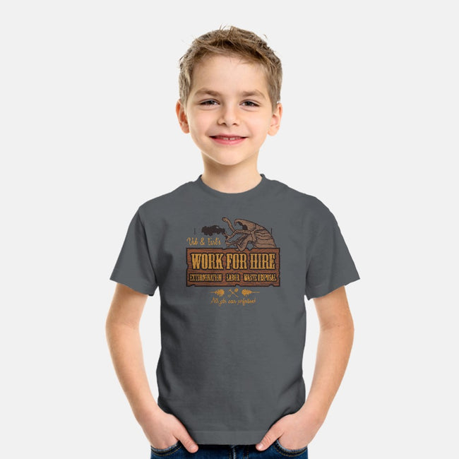 Val & Earl's Work for Hire-youth basic tee-beware1984