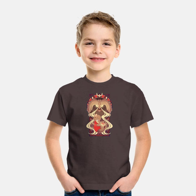 The Art Of Secrets-youth basic tee-ChocolateRaisinFury