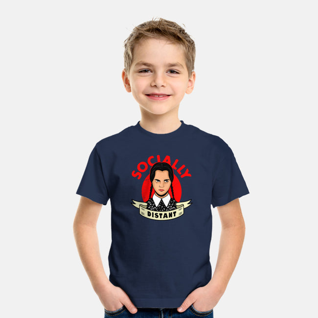 Socially Distant Girl-youth basic tee-Boggs Nicolas
