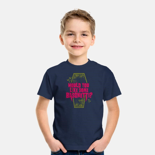 Would You Like Some Basghetti?-youth basic tee-Nemons